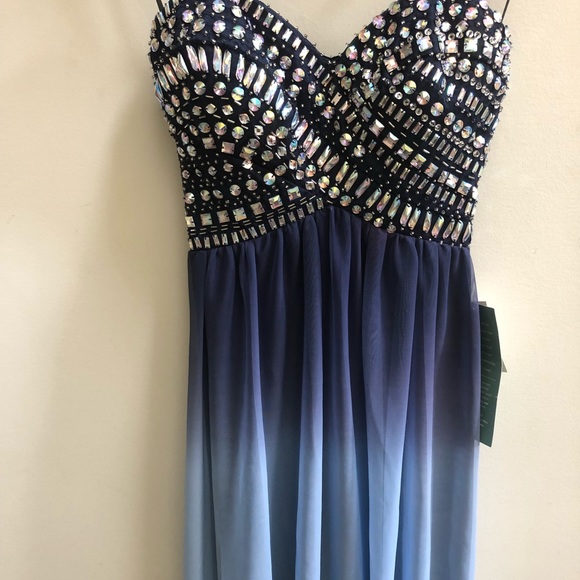 NWT Strapless Ombré Prom Gown - Picture 7 of 7